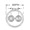 12823 - CAPACITOR RUN 70/5 UF 370/440 VAC RND AL